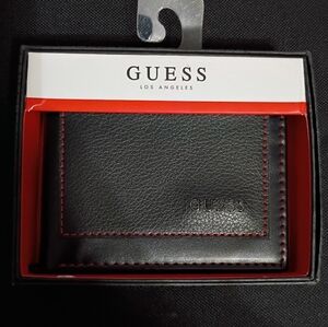 GUESS Black and Red Men's Wallet